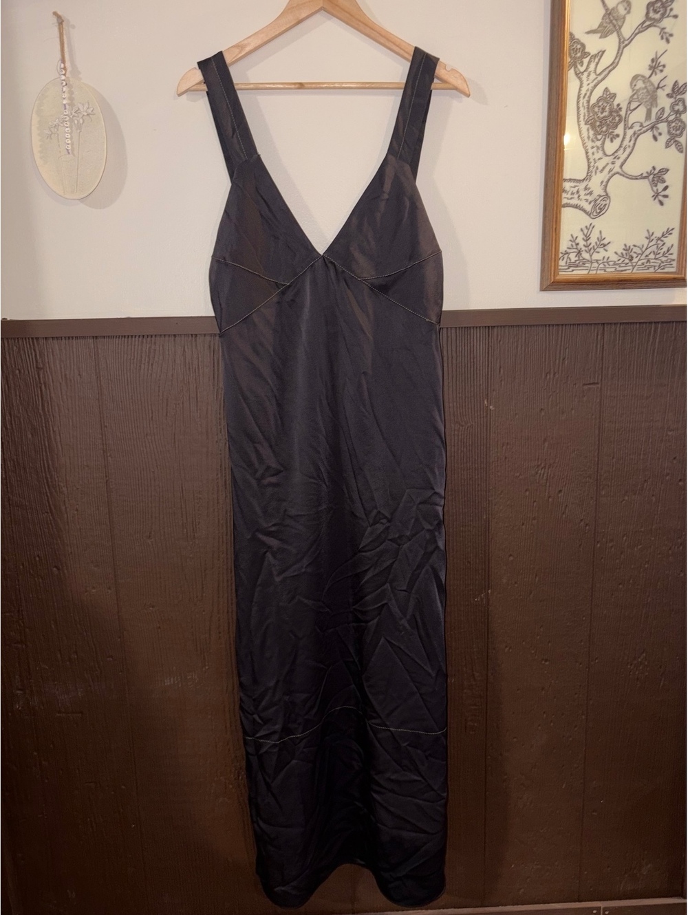 Zara Brown/Black Slip Dress